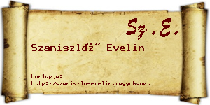 Szaniszló Evelin névjegykártya